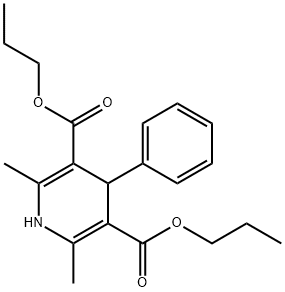 dipropyl 2,6-dimethyl-4-phenyl-1,4-dihydro-3,5-pyridinedicarboxylate 구조식 이미지