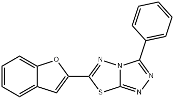 6-(1-benzofuran-2-yl)-3-phenyl[1,2,4]triazolo[3,4-b][1,3,4]thiadiazole Structure