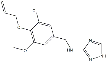 N-[4-(allyloxy)-3-chloro-5-methoxybenzyl]-N-(1H-1,2,4-triazol-3-yl)amine Structure