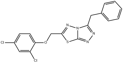 (3-benzyl[1,2,4]triazolo[3,4-b][1,3,4]thiadiazol-6-yl)methyl 2,4-dichlorophenyl ether 구조식 이미지