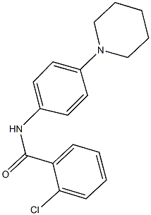 2-chloro-N-[4-(1-piperidinyl)phenyl]benzamide 구조식 이미지