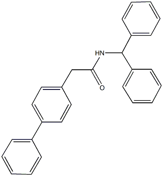 N-benzhydryl-2-[1,1'-biphenyl]-4-ylacetamide 구조식 이미지