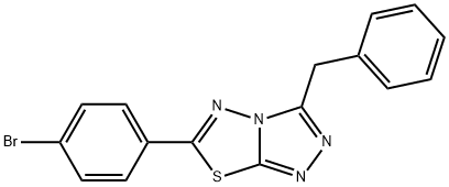 3-benzyl-6-(4-bromophenyl)[1,2,4]triazolo[3,4-b][1,3,4]thiadiazole Structure