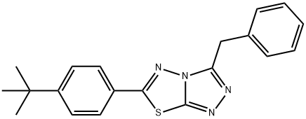 3-benzyl-6-(4-tert-butylphenyl)[1,2,4]triazolo[3,4-b][1,3,4]thiadiazole Structure