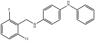 N-(4-anilinophenyl)-N-(2-chloro-6-fluorobenzyl)amine 구조식 이미지