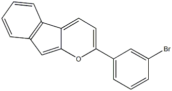 2-(3-bromophenyl)indeno[2,1-b]pyran 구조식 이미지