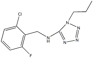 N-(2-chloro-6-fluorobenzyl)-N-(1-propyl-1H-tetraazol-5-yl)amine 구조식 이미지