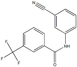 N-(3-cyanophenyl)-3-(trifluoromethyl)benzamide 구조식 이미지