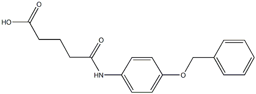5-[4-(benzyloxy)anilino]-5-oxopentanoic acid Structure