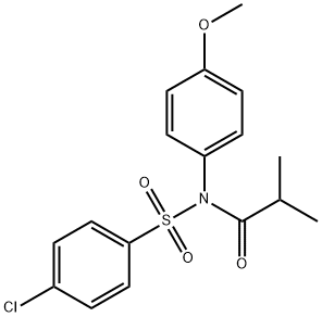 4-chloro-N-isobutyryl-N-(4-methoxyphenyl)benzenesulfonamide Structure