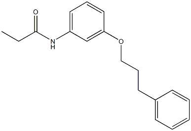 N-[3-(3-phenylpropoxy)phenyl]propanamide 구조식 이미지