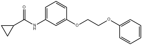 N-[3-(2-phenoxyethoxy)phenyl]cyclopropanecarboxamide Structure