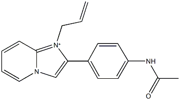 2-[4-(acetylamino)phenyl]-1-allylimidazo[1,2-a]pyridin-1-ium 구조식 이미지