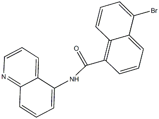 5-bromo-N-(5-quinolinyl)-1-naphthamide Structure