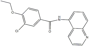 3-chloro-4-ethoxy-N-(5-quinolinyl)benzamide Structure