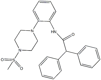 N-{2-[4-(methylsulfonyl)-1-piperazinyl]phenyl}-2,2-diphenylacetamide Structure