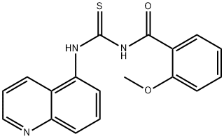 N-(2-methoxybenzoyl)-N'-(5-quinolinyl)thiourea 구조식 이미지