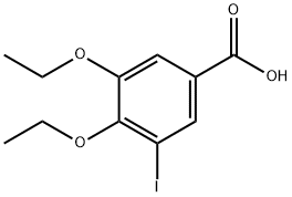3,4-diethoxy-5-iodobenzoic acid 구조식 이미지