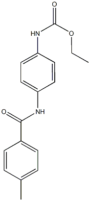 ethyl 4-[(4-methylbenzoyl)amino]phenylcarbamate 구조식 이미지