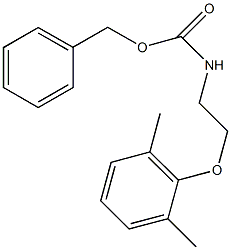 benzyl 2-(2,6-dimethylphenoxy)ethylcarbamate Structure