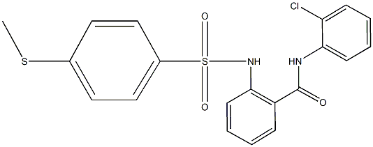 N-(2-chlorophenyl)-2-({[4-(methylsulfanyl)phenyl]sulfonyl}amino)benzamide Structure