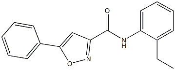 N-(2-ethylphenyl)-5-phenyl-3-isoxazolecarboxamide Structure