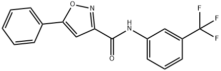 5-phenyl-N-[3-(trifluoromethyl)phenyl]-3-isoxazolecarboxamide 구조식 이미지