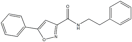 5-phenyl-N-(2-phenylethyl)-3-isoxazolecarboxamide 구조식 이미지