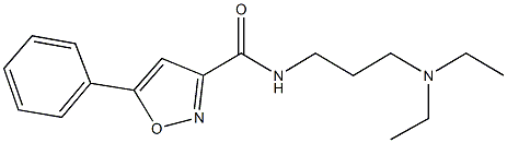 N-[3-(diethylamino)propyl]-5-phenyl-3-isoxazolecarboxamide Structure