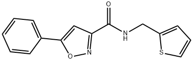 5-phenyl-N-(2-thienylmethyl)-3-isoxazolecarboxamide 구조식 이미지