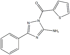 3-phenyl-1-(2-thienylcarbonyl)-1H-1,2,4-triazol-5-ylamine 구조식 이미지