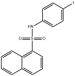 N-(4-iodophenyl)-1-naphthalenesulfonamide Structure