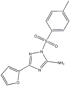 3-(2-furyl)-1-[(4-methylphenyl)sulfonyl]-1H-1,2,4-triazol-5-ylamine Structure