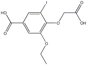 4-(carboxymethoxy)-3-ethoxy-5-iodobenzoic acid Structure