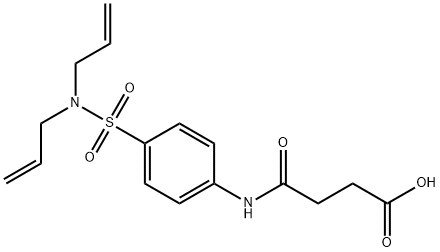 4-{4-[(diallylamino)sulfonyl]anilino}-4-oxobutanoic acid 구조식 이미지