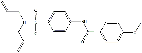 N-{4-[(diallylamino)sulfonyl]phenyl}-4-methoxybenzamide Structure