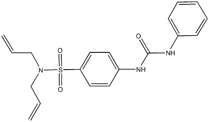 N,N-diallyl-4-[(anilinocarbonyl)amino]benzenesulfonamide Structure