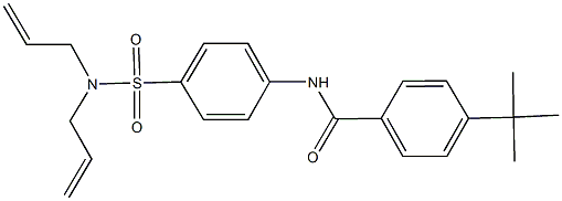 4-tert-butyl-N-{4-[(diallylamino)sulfonyl]phenyl}benzamide 구조식 이미지