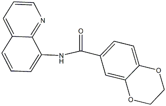 N-(8-quinolinyl)-2,3-dihydro-1,4-benzodioxine-6-carboxamide Structure