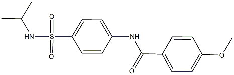 N-{4-[(isopropylamino)sulfonyl]phenyl}-4-methoxybenzamide Structure