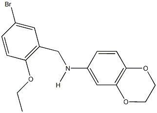 N-(5-bromo-2-ethoxybenzyl)-N-(2,3-dihydro-1,4-benzodioxin-6-yl)amine 구조식 이미지