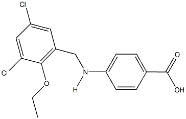 4-[(3,5-dichloro-2-ethoxybenzyl)amino]benzoic acid 구조식 이미지