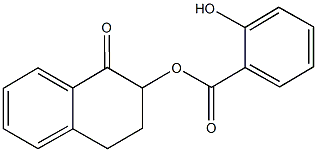 1-oxo-1,2,3,4-tetrahydro-2-naphthalenyl salicylate 구조식 이미지