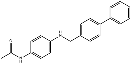 N-{4-[([1,1'-biphenyl]-4-ylmethyl)amino]phenyl}acetamide Structure