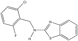 N-(1,3-benzothiazol-2-yl)-N-(2-chloro-6-fluorobenzyl)amine 구조식 이미지