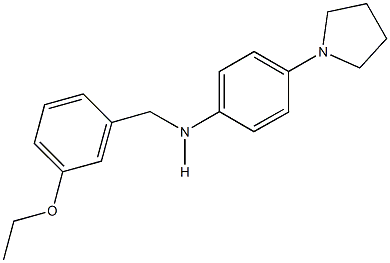 N-(3-ethoxybenzyl)-N-[4-(1-pyrrolidinyl)phenyl]amine 구조식 이미지