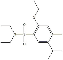 2-ethoxy-N,N-diethyl-5-isopropyl-4-methylbenzenesulfonamide 구조식 이미지