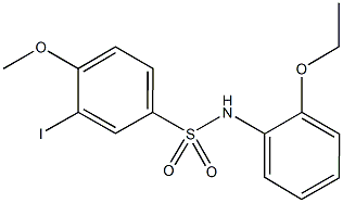 N-(2-ethoxyphenyl)-3-iodo-4-methoxybenzenesulfonamide Structure