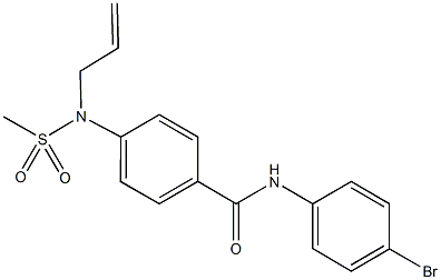 4-[allyl(methylsulfonyl)amino]-N-(4-bromophenyl)benzamide Structure