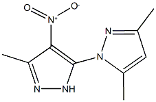 3,3',5-trimethyl-4'-nitro-1,5'-bis(1H-pyrazole) Structure